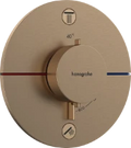 Hansgrohe Showerselect Comfort S robinet thermostatique encastré pour 2 fonctions - bronze brossé