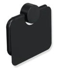 Hewi 815 porte-rouleau de papier toilette avec couvercle - noir mat