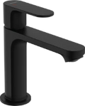 Hansgrohe Rebris S 110 mitigeur lavabo sans vidage - noir mat - démarrage à froid