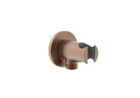 Procasa Vivo raccordement mural avec support douchette - Brushed Copper PVD - cuivre brossé PVD
