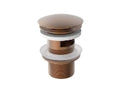 Procasa Vivo crepine avec trop plein - click-clack - non fermable - Brushed Copper PVD - cuivre brossé PVD