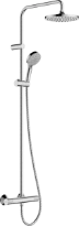Hansgrohe Vernis Blend Showerpipe 200 1jet écosmart robinet thermostatique set de douche - chromé