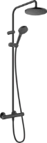 Hansgrohe Vernis Blend Showerpipe 200 1jet écosmart robinet thermostatique set de douche - noir mat