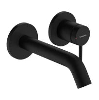 Hansgrohe Tecturis S mitigeur lavabo pour modèle encastré montage mural avec bec 165 mm - noir mat