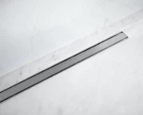 Carrodrain Cayman rigole de douche avec grille 600 mm - Inox - hauteur d'encastrement 60 mm - débit 31 l/m