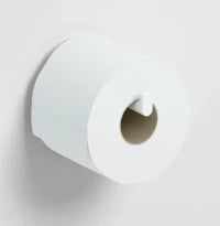 CLOU Flat porte-rouleau sans couvercle, poudre blanc mat