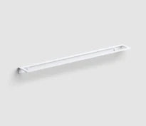 Clou fold porte-serviette, poudre blanc mat