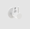 Clou Inbe robinet d'arrêt design type 1, rond, blanc mat