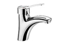 DELABIE Mit. lavabo EP H.85 L.135, sans tirette, manette pleine