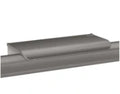 DELABIE Tablette pour barre anthracite métallisé