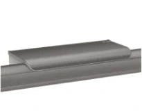 DELABIE Tablette pour barre anthracite métallisé
