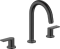 Hansgrohe Vernis Shape mitigeur lavabo 3-trous vidage automatique - noir mat