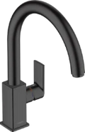 Hansgrohe Vernis Shape M35 mitigeur cuisine avec bec orientale  - noir matt