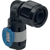 Coude de transition équerre Geberit FlowFit 90° avec MasterFix: PPSU, d=20mm, RpMF=1/2"