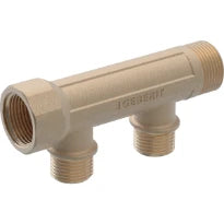 Geberit FlowFit brons collector 3/4 x 3 RmF1 1/2 voor MasterFix