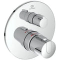 Ideal Standard Ceratherm T100 set de finition pour robinet thermostatique douche encastré - chromé