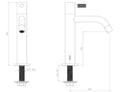 Clou Freddo 5 robinet eau froide - bec 105 mm - acier inoxydable brossé - version haute