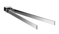 EMCO Loft, porte-serviettes, 2 parties pivotables 410mm, chromé