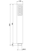 GESSI Inciso Shower Douchette anticalcaire. Cuivre PVD