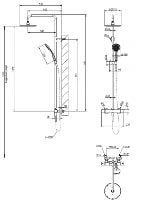 Gessi Emporio Shower set de douche thermostatique avec douche de tête 200 mm et douchette anticalcaire - flexible 1500 mm - chromé