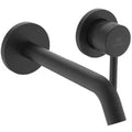 Ideal Standard Ceraline mitigeur mural pour lavabo, bec 204 mm, kit 2, pour A1313NU - Silk black