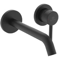 Ideal Standard Ceraline mitigeur mural pour lavabo, bec 204 mm, kit 2, pour A1313NU - Silk black