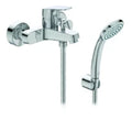 Ideal Standard Ceraflex bain/douche mitigeur avec set de bain 80 mm 1F, flex 1500 mm chromé