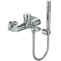 Ideal Standard Ceraline Mitigeur bain/douche avec set douchette bâton 1 fonction - chromé