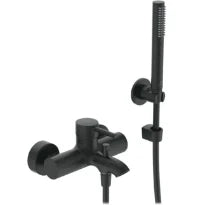 Ideal Standard Ceraline Mitigeur bain/douche avec set douchette bâton 1 fonction - Silk black