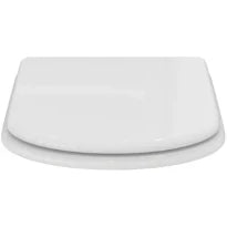 Ideal Standard Calla abattant slim et couvercle en bois - Glossy white
