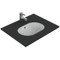 Ideal Standard Connect lavabo sous plan ovale 480 x 350 mm - blanc - sans trou de robinet - avec trop-plein