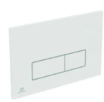 Ideal Standard Oleas M2 plaque de commande 2F commande mécanique angles droits Blanc
