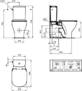Ideal Standard Tesi cuvette à poser Aquabtiroir sortie H - blanc - L360xD660 mm
