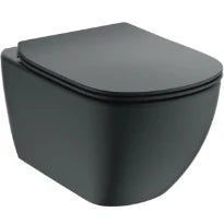 Ideal Standard Tesi abattant et couvercle sandwich slow closing easy take off - Silk black