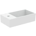 Ideal Standard Extra lave-mains 450 x 250 mm - blanc mat - avec trou de robinet gauche - avec trop-plein