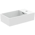 Ideal Standard Extra lave-mains 450 x 250 mm - blanc mat - avec trou de robinet droite - avec trop-plein