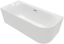 Villeroy & Boch Loop & Friends baignoire ovale back-to-wall 1800 x 800 mm - blanc alpine - pour installation en angle à gauche