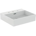 Ideal Standard Extra lavabo 500 x 450 mm - blanc - 3 trous de robinet - avec trop-plein - aplati pour montage sur étagère