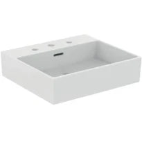 Ideal Standard Extra lavabo 500 x 450 mm - blanc - 3 trous de robinet - avec trop-plein - aplati pour montage sur étagère