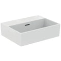 Ideal Standard Extra lave-mains 450 x 350 mm - blanc - sans trou de robinet - avec trop-plein - aplati pour montage sur étagère