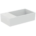 Ideal Standard Extra lave-mains 450 x 250 mm - cuvette droite - blanc - sans trou de robinet - avec trop-plein - aplati pour montage sur étagère