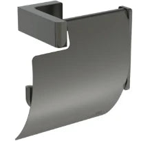 Ideal Standard Conca Porte-rouleau avec couvercle conception carrée - Brushed Gun Metal