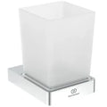 Ideal Standard Conca Porte-gobelet+verre conception carrée - chromé