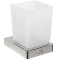Ideal Standard Conca Porte-gobelet+verre conception carrée - RVS look | Look RVS