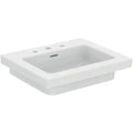 Ideal Standard Extra vanity lavabo 610 x 510 mm - blanc - 3 trous de robinet - avec trop-plein