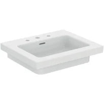 Ideal Standard Extra vanity lavabo 610 x 510 mm - blanc - 3 trous de robinet - avec trop-plein