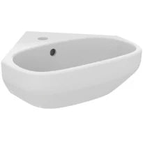 Ideal Standard i.life A lave-mains d'angle 450 x 410 mm - blanc - avec trou de robinet - avec trop-plein
