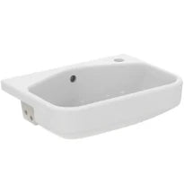 Ideal Standard i.life S lavabo semi-encastré 500 x 360 mm - blanc - avec trou de robinet droite - avec trop-plein