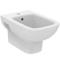 Ideal Standard i.life A Bidet suspendu rectangulaire avec trou percé et avec trop-plein (palette) - Glossy white