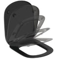Ideal Standard Tesi Abattant et couvercle wrap-over slow closing easy take off - Silk black